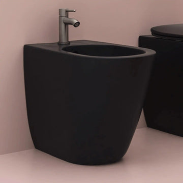 Lavabo Bidét Lavabo Bidét Glomp back-to-wall - mat sort