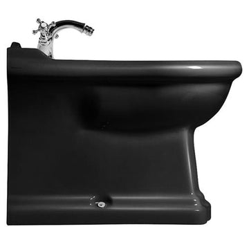 Lavabo Bidét Lavabo Bidét Retro gulvstående - blank sort
