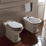 Lavabo Bidét Lavabo Bidét Retro gulvstående - hvid