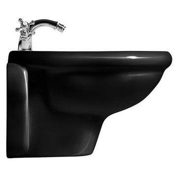 Lavabo Bidét Lavabo Bidét Retro væghængt - 52cm - blank sort