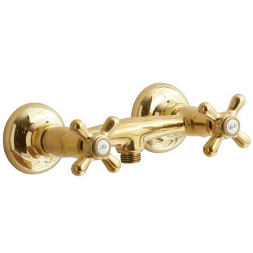 Lavabo Brusearmatur Lavabo Brusearmatur Retro 2-grebs - messing