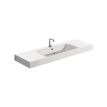 Lavabo Håndvaske Lavabo Cento porcelænsvask - 140x45cm - hvid