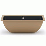 Lavabo Håndvaske Lavabo Gino 59UH porcelænshåndvask - 59,5x39,5cm - mat sort