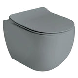 Lavabo Toiletter Lavabo Glomp Mini rimless væghængt toilet - mat grå
