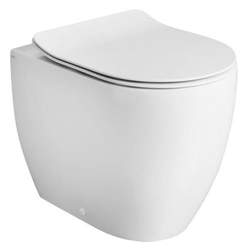 Lavabo Toiletter Lavabo Glomp rimless back-to-wall gulvstående toilet - mat hvid