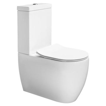 Lavabo Toiletter Lavabo Glomp rimless gulvstående toilet - mat hvid