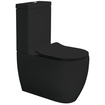 Lavabo Toiletter Lavabo Glomp rimless gulvstående toilet - mat sort