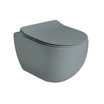 Lavabo Toiletter Lavabo Glomp rimless væghængt toilet - mat grå