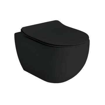 Lavabo Toiletter Lavabo Glomp rimless væghængt toilet - mat sort