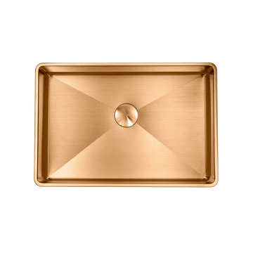 Lavabo Håndvaske Lavabo High håndvask med bundventil - sand PVD