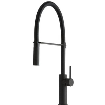 Lavabo Køkkenarmatur Lavabo Kubus 020 køkkenarmatur med udtræk - mat sort