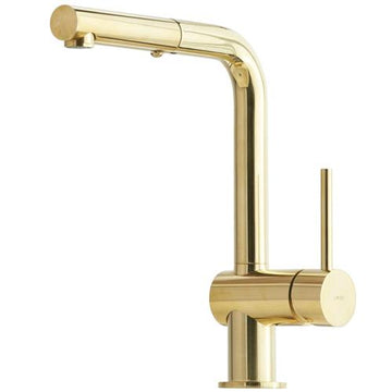 Lavabo Køkkenarmatur Lavabo Kubus 040 køkkenarmatur med udtræk - messing