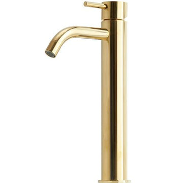 Lavabo Håndvaskarmatur Lavabo Mira 050 håndvaskarmatur høj model - messing