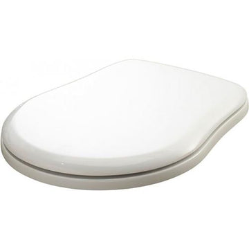 Lavabo Toiletsæder Lavabo Retro toiletsæde med krom beslag - hvid