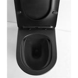 Lavabo Toiletter Lavabo Studio rimless væghængt toilet med slim toiletsæde - mat sort