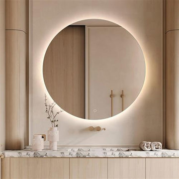 Lavabo Spejle Lavabo Studio spejl med antidug og LED - Ø80cm