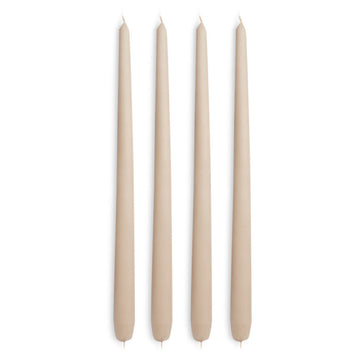 MOUD COZY paraffin lys - hør - 4 stk.