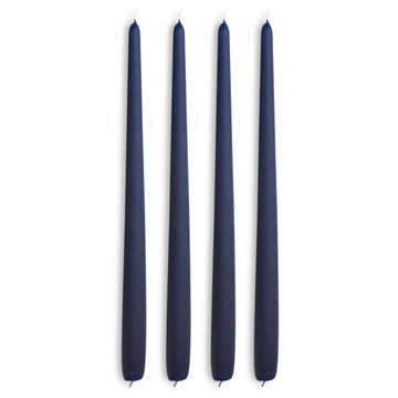 MOUD COZY paraffin lys - mørk blå - 4 stk.