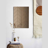 MOUD HERRINGBONE spejl 50x70 cm - Bronze