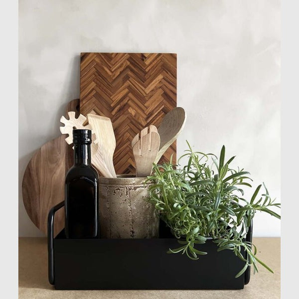 MOUD Interiør MOUD Home BOX bakke 32x20 cm - sort jern