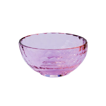 MOUD STORM krystal skål Ø12 cm - Pink