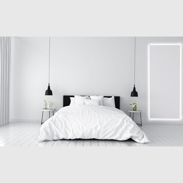 Nordic bad Nordic Bad Sus-1 aflangt spejl med integreret baggrundsbelysning - 160x70cm