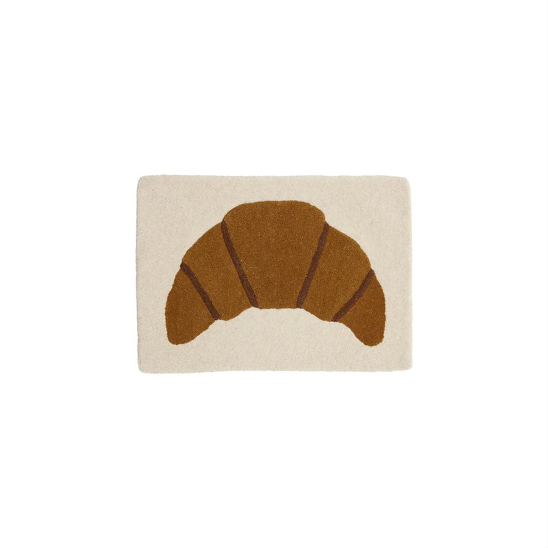 OYOY Living Tekstiler OYOY Living Croissant Tufted Miniature Rug/Wallhanger - 45x65cm - beige/motiv