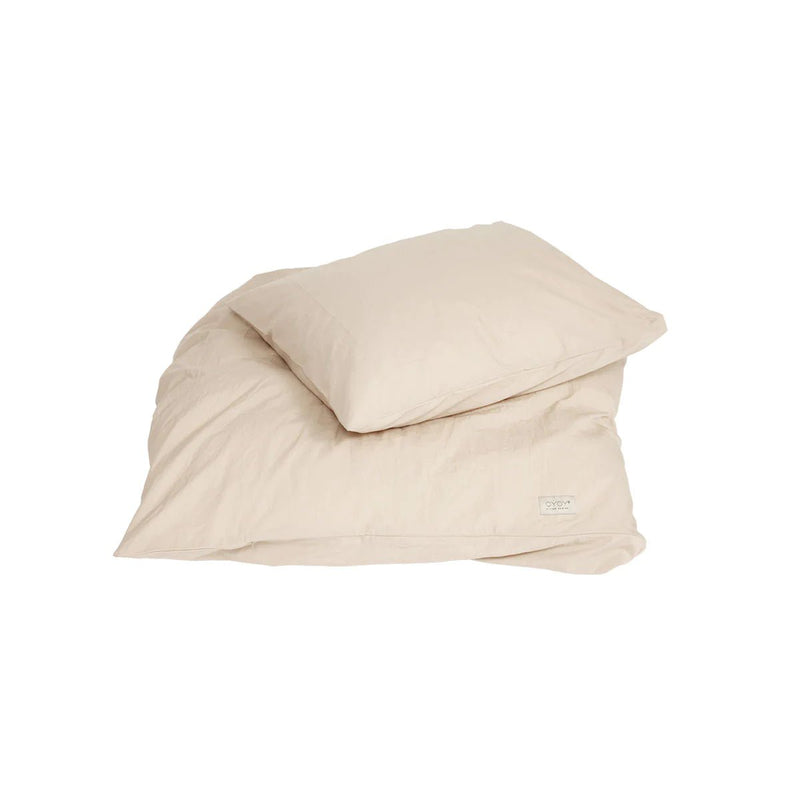 OYOY Living Tekstiler OYOY Living Nuko bedding - 200x140cm/60x63cm - sandfarvet