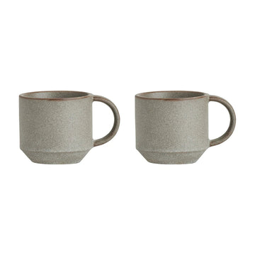 OYOY Living Interiør OYOY Living Yuka Cup (2 stk.) - terracotta/grå