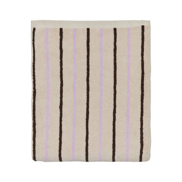OYOY Living Tekstiler OYOY Raita towel - 100x150cm - purple / clay / brown