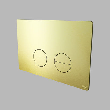 QTOO Trykplader QTOO Betjeningsplade til Geberit Omega - børstet messing