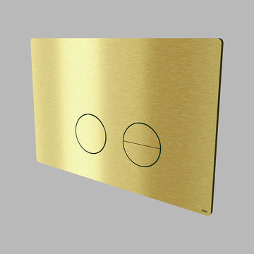 QTOO Trykplader QTOO Betjeningsplade til Geberit Sigma - børstet messing