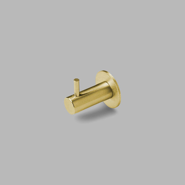 QTOO Tilbehør QTOO Knud Holsccher håndklædekrog - Ø14x36mm - børstet messing