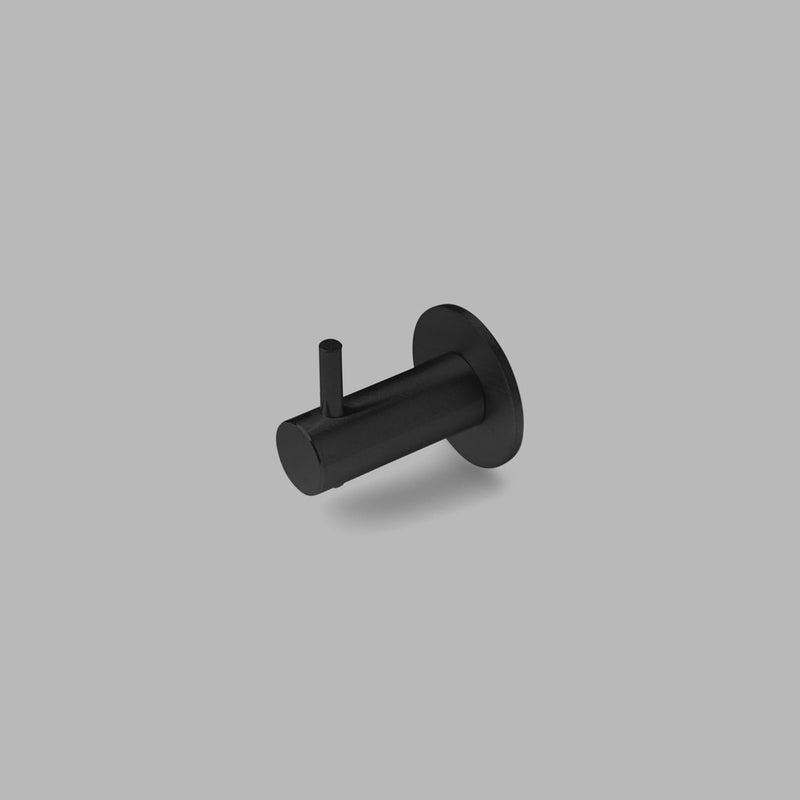 QTOO Tilbehør QTOO Knud Holsccher håndklædekrog - Ø14x36mm - børstet sort