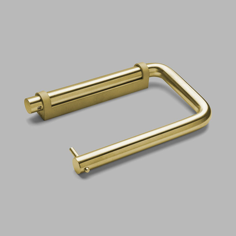 QTOO Tilbehør QTOO Knud Holscher toiletrulleholder - 145mm - børstet messing