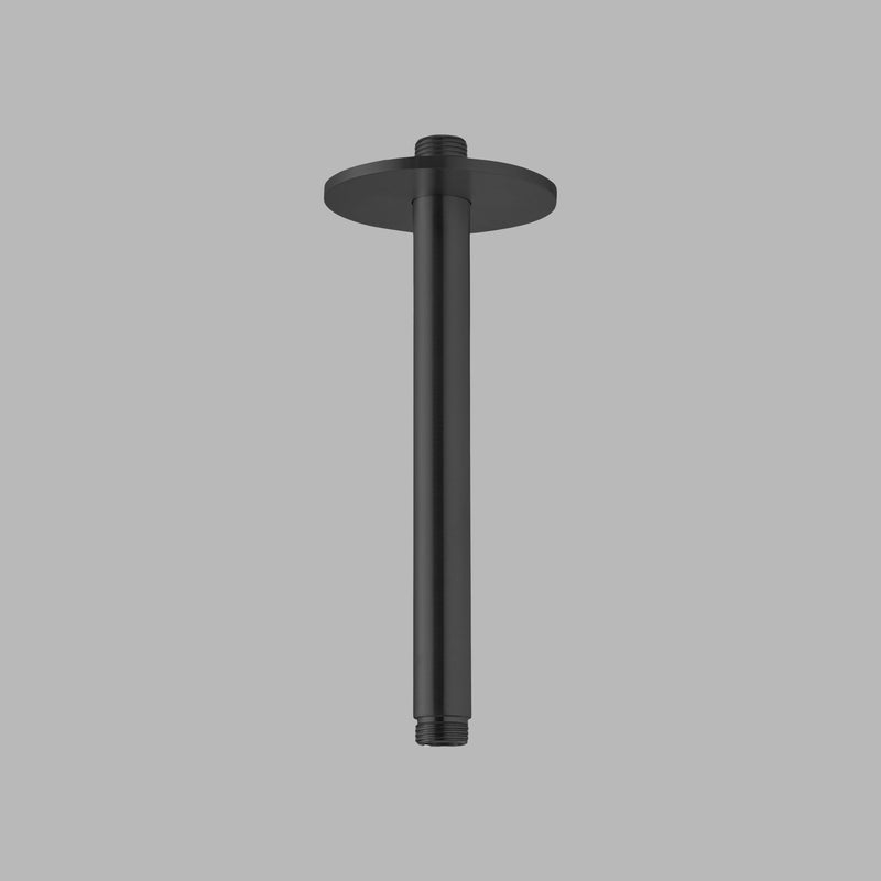 QTOO Tilbehør til bruser QTOO Loftarm med Ø90 roset - 200mm - børstet charcoal