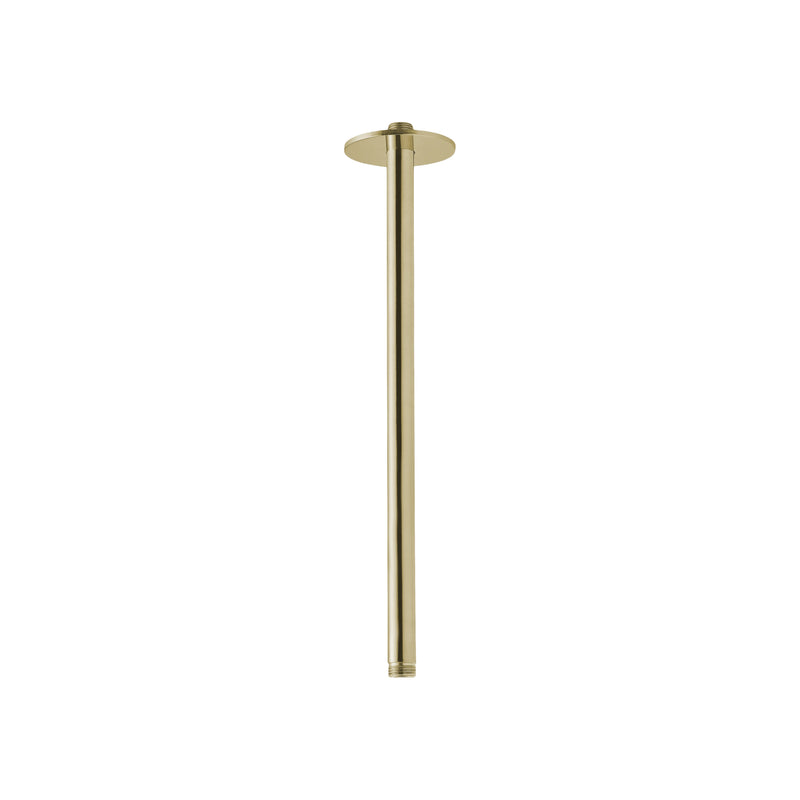 QTOO Tilbehør til bruser QTOO Loftarm med Ø90 roset - 400mm - poleret messing