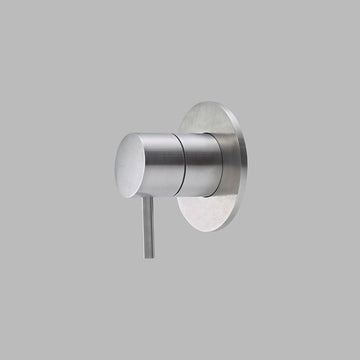 QTOO Tilbehør til bruser QTOO Termostatgreb til brus og kar - Ø90 - børstet rustfri stål