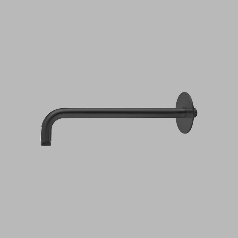 QTOO Tilbehør til bruser QTOO Vægarm med Ø90 roset - 300mm - børstet charcoal