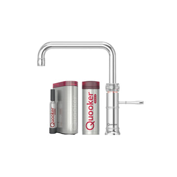 Quooker Køkkenarmatur Quooker Classic Fusion Square med Pro3 beholder & Cube - krom