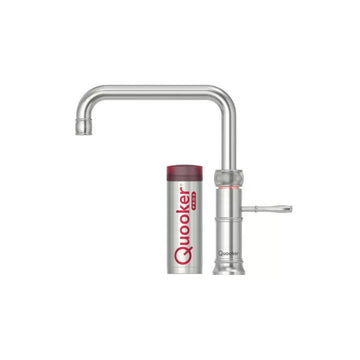 Quooker Køkkenarmatur Quooker Classic Fusion Square med Pro3 beholder - rustfri stål