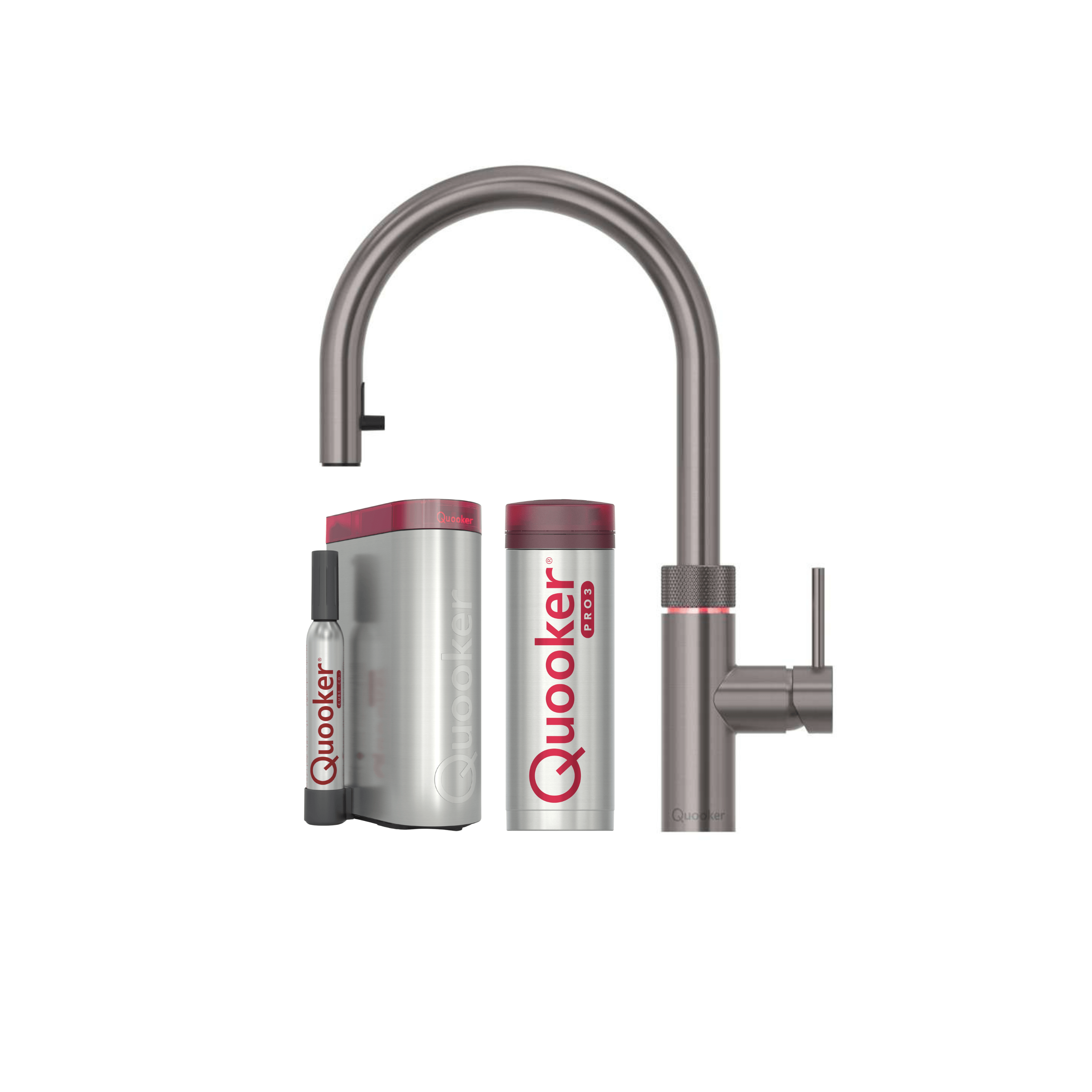 Quooker Flex Med Pro3 Beholder & Cube - Gunmetal – Bad&Design