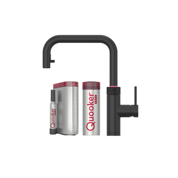 Quooker Køkkenarmatur Quooker Flex Square med Pro3 beholder & Cube - black