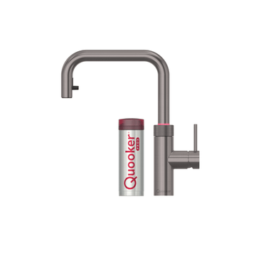 Quooker Køkkenarmatur Quooker Flex Square med Pro3 beholder - gunmetal