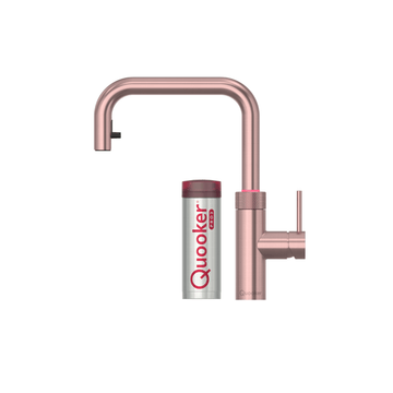 Quooker Køkkenarmatur Quooker Flex Square med Pro3 beholder - rose kobber