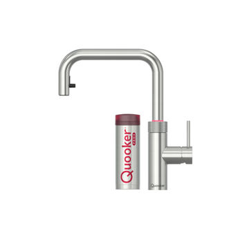 Quooker Køkkenarmatur Quooker Flex Square med Pro3 beholder - rustfri stål