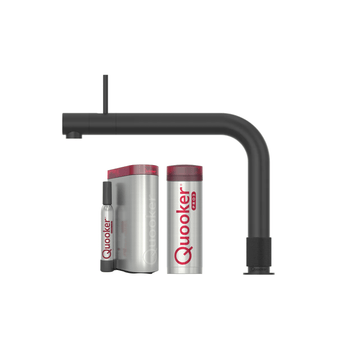 Quooker Køkkenarmatur Quooker Front med Pro3 beholder og Cube - black