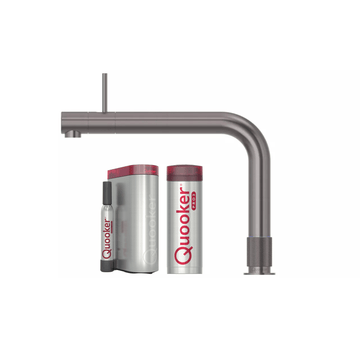 Quooker Køkkenarmatur Quooker Front med Pro3 beholder og Cube - gunmetal