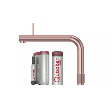 Quooker Køkkenarmatur Quooker Front med Pro3 beholder og Cube - rose kobber
