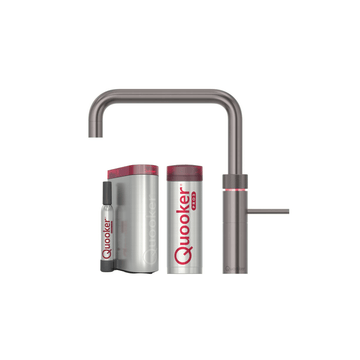 Quooker Køkkenarmatur Quooker Fusion Square med Pro3 beholder & Cube - gunmetal